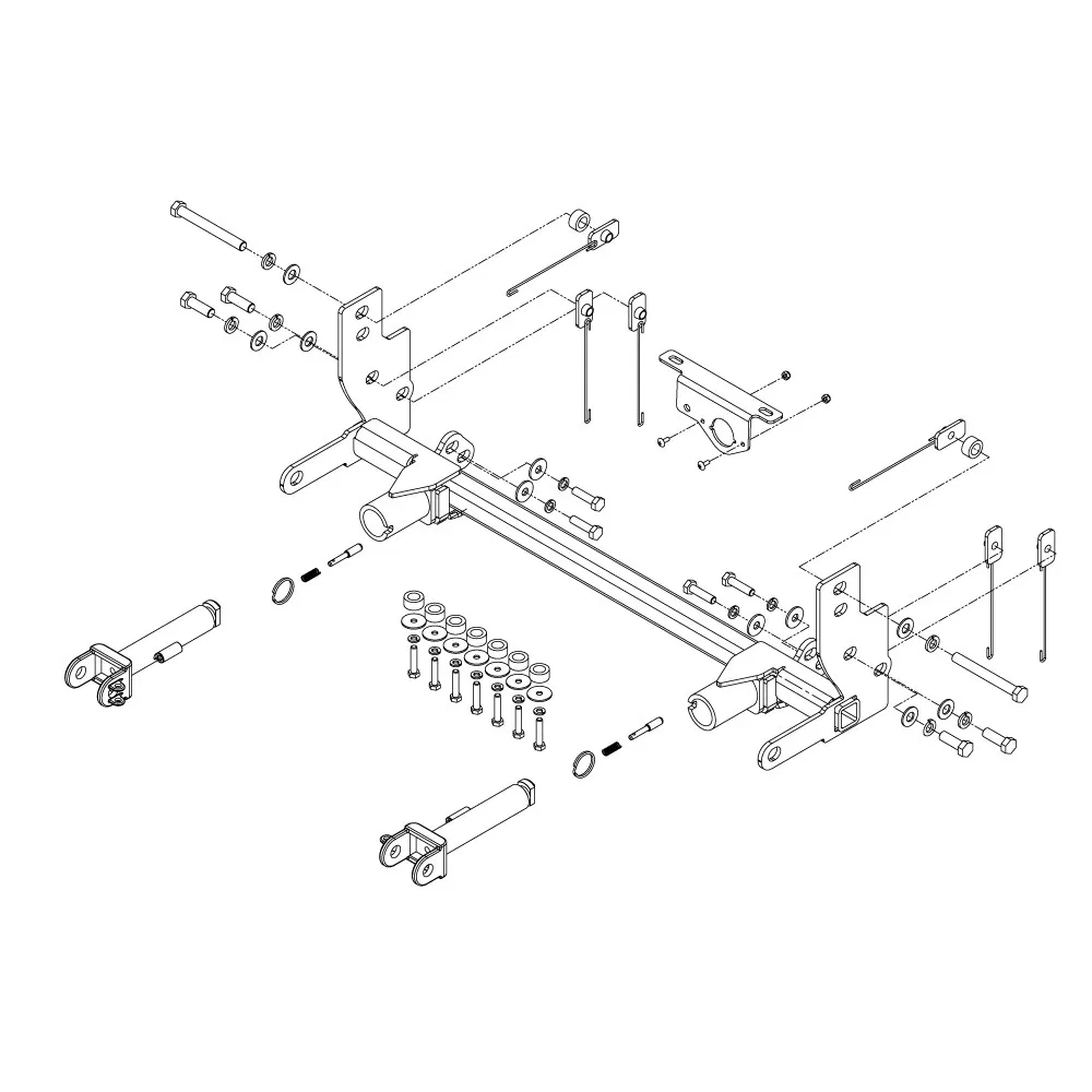 521463-5 – ROADMASTER Vehicle Baseplate, Removable Tabs With Safety Cable Hooks